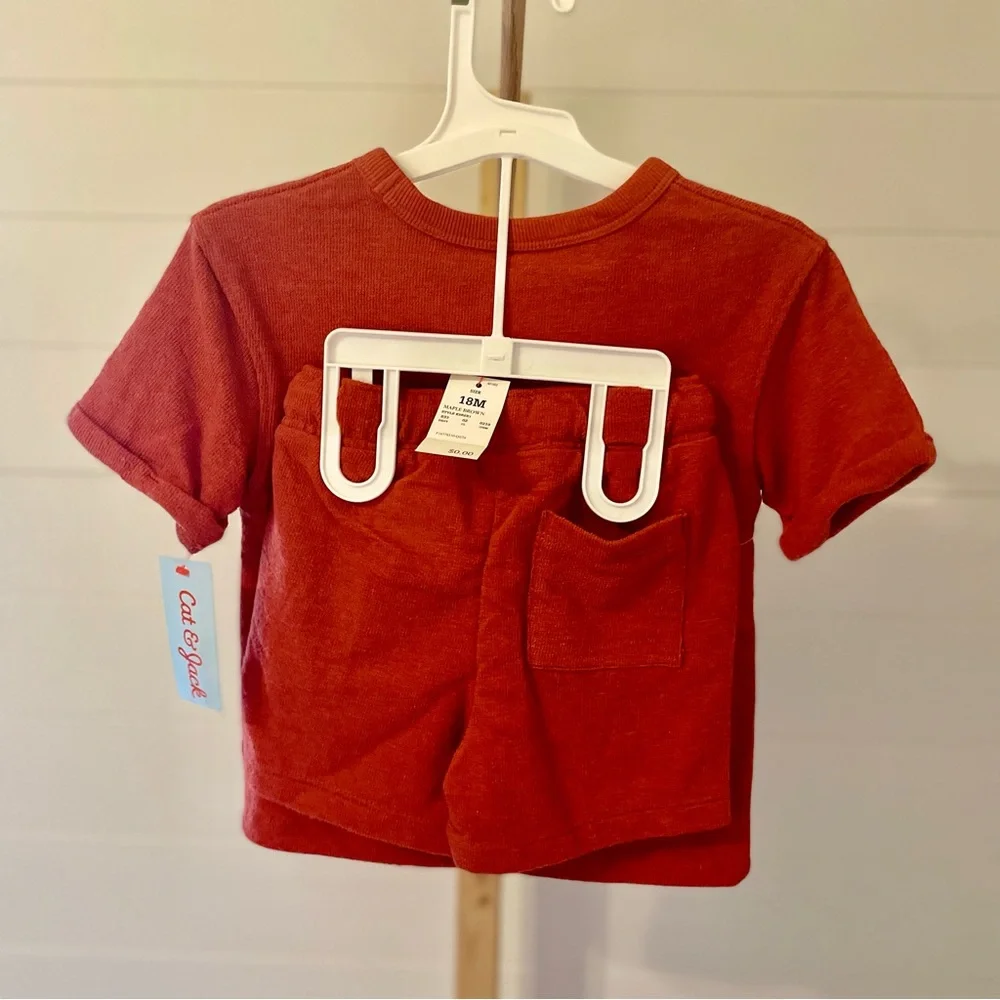 Toddler Boys' Short Sleeve‎ French Terry T-Shirt and Shorts Set - Cat & Jack